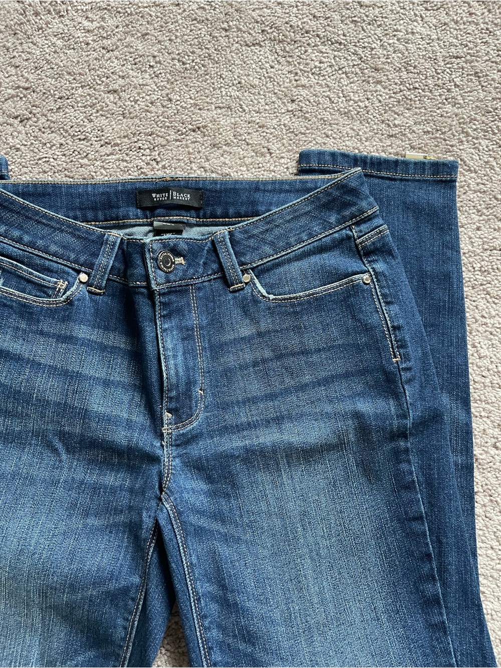 WHBM / Dark Wash Skinny Jean